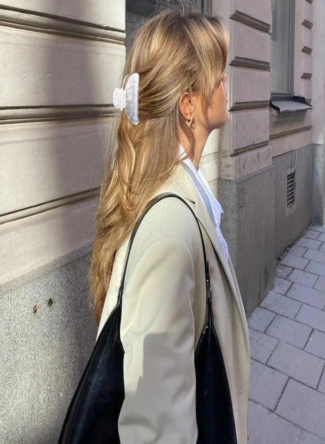 Canitor Hair Claw Clips for Women Acrylic Marbled Hair Clips for Thick Thin Hair Emi Cute Hair Accessories Preppy Teen Girl Gifts Trendy Stuff Black White Blue - Image 3